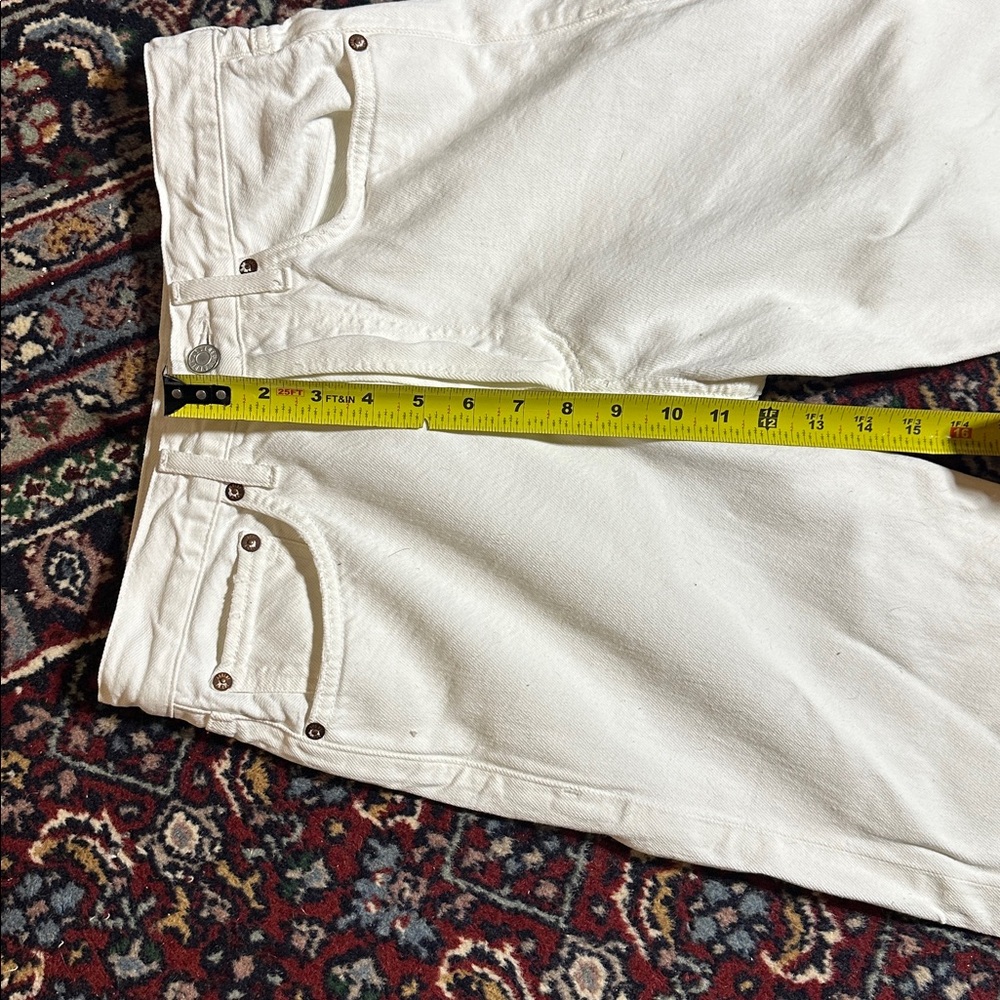 Agolde 90's Crop Mid Rise Loose Straight White - Size 25 - Picture 8 of 9